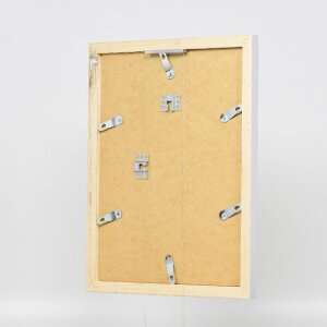 Effect Holz-Bilderrahmen Profil 41 Silber 25x35 cm Klarglas