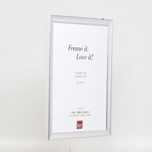 Effect Holzbilderrahmen Profil 41 Silber 25x70 cm Klarglas
