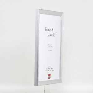 Effect Holzbilderrahmen Profil 41 Silber 25x70 cm Klarglas