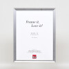 Effect Holzbilderrahmen Profil 41 Silber 25x70 cm Klarglas