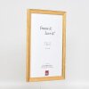 Effect Holz-Bilderrahmen Profil 41 Antikgold 25x70 cm Klarglas