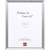 Effect Holz-Bilderrahmen Profil 41 Silber 27x48 cm Klarglas
