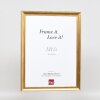 Effect Holz-Bilderrahmen Profil 41 Antikgold 29,7x42 cm Klarglas