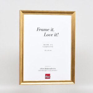 Effect Holz-Bilderrahmen Profil 41 Antikgold 60x80 cm Klarglas 0410-6080-04