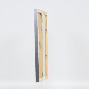 Effect Holzbilderrahmen Profil 41 Silber 70x100 cm Klarglas