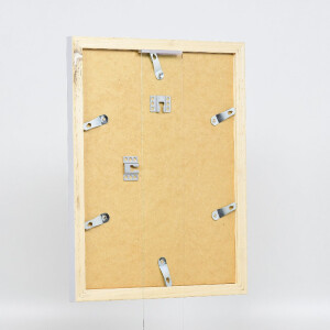 Effect Holz-Bilderrahmen Profil 41 Silber 30,5x91,5 cm Klarglas