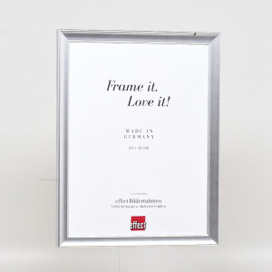 Effect Holz-Bilderrahmen Profil 41 Silber 30,5x91,5 cm Klarglas