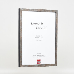 effect Bilderrahmen Holzrahmen Profil 42 Klarglas anthrazit 7x10 cm