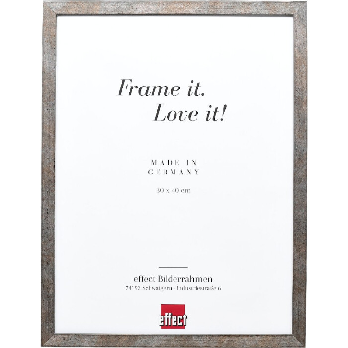 Effect Bilderrahmen Holzrahmen Holzprofil 42 Klarglas anthrazit 10x10 cm 0420-1010-12