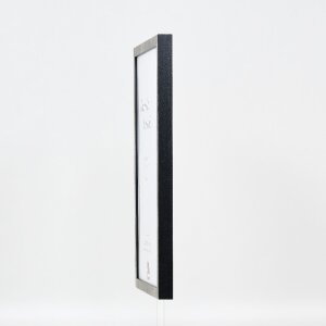 Effect Bilderrahmen Holzrahmen Profil 42 Klarglas silber 10x15 cm