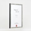 Effect Bilderrahmen Profil 42 Klarglas silber 30x40 cm