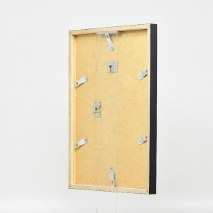 Effect Bilderrahmen Holzrahmen Profil 42 Klarglas silber 62x93 cm