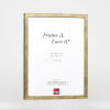 effect Bilderrahmen Holzrahmen Profil 42 Klarglas antikgold 10,5x14,8 cm