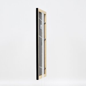 Effect Holz-Bilderrahmen Profil 43 Schwarz Hochglanz 13x13 cm