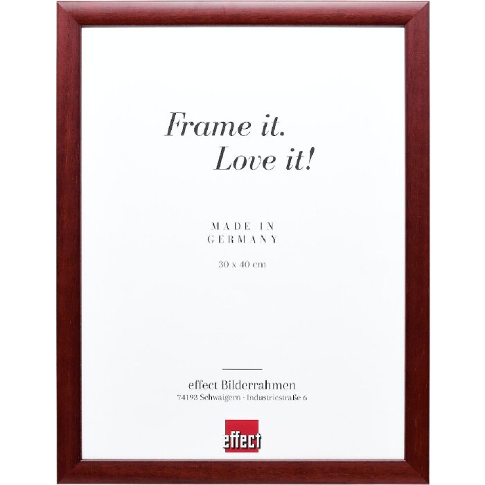 Effect Holz-Bilderrahmen Profil 43 rood 18x27 cm