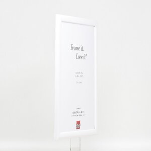 Effect houten fotolijst Profil 43 wit hoogglans 23x70 cm