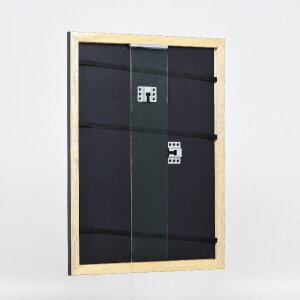 Effect Holz-Bilderrahmen Profil 43 zwart hoogglans 25x30 cm