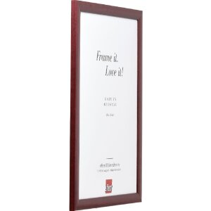 Effect Holz-Bilderrahmen Profil 43 rood 25x60 cm Normaalglas