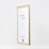 effect Holz-Bilderrahmen Profil 43 zilver 40x40 cm
