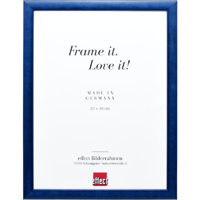 Effect Holz fotolijst royalblauw 40x50 cm normaalglas