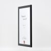 effect Houten fotolijst Profiel 43 zwart hoogglans 45x60 cm