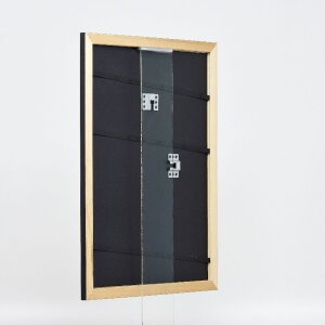 Effect Holz-Bilderrahmen Profil 43 zwart 50x100 cm Normaalglas