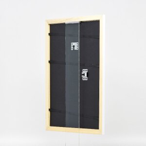 Effect Houten Fotolijst Profil 43 Wit Hoogglans 50x100 cm Normaal Glas