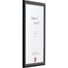 Effect Holz-Bilderrahmen Profil 43 zwart hoogglans 70x70 cm