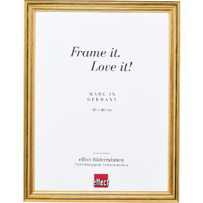 Effect Holzrahmen Profil 44 goud 20x28 cm normaalglas