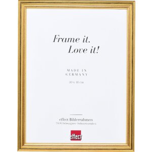Effect Holzrahmen Profil 44 gold 35x50 cm Normalglas