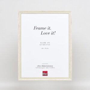 effect Holzrahmen Profil 48 wit 10x10 cm helder glas