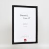 Effect Holzrahmen Profil 48 zwart 18x32 cm helder glas