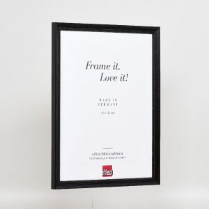 effect Holzrahmen Profil 48 zwart 25x70 cm helder glas