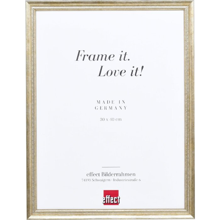 effect Holzrahmen Profil 48 goud 30x30 cm helder glas