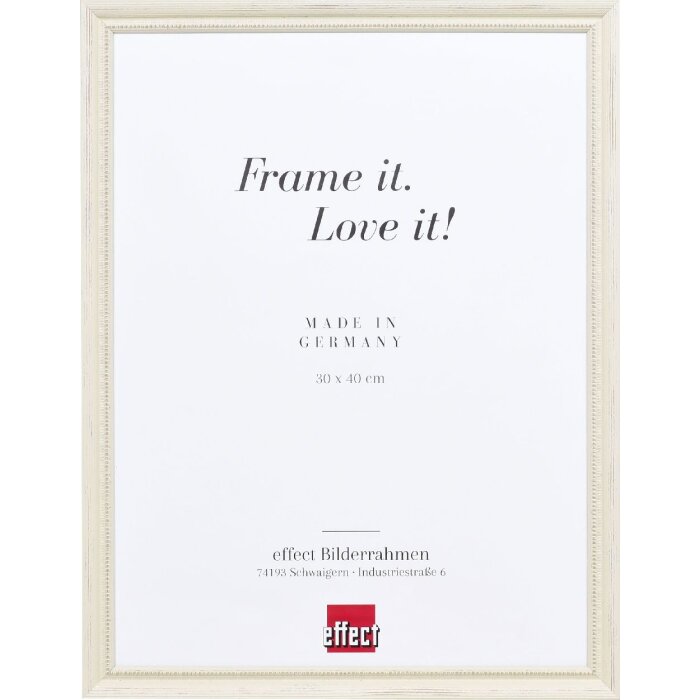 Effect Holzrahmen Profil 48 wit 14,8x21 cm helder glas