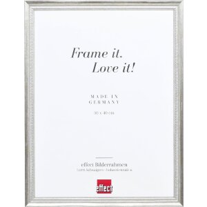 Effect Holzrahmen Profil 48 silber 10,5x14,8 cm Klarglas