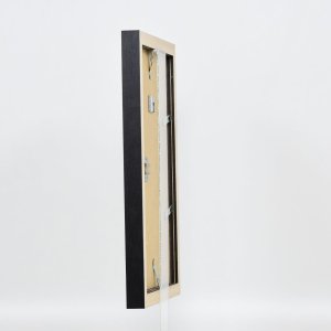Effect houten fotolijst profiel 52 zwart 70x70 cm Normaal glas