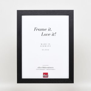 Effect houten fotolijst profiel 52 zwart 70x70 cm Normaal glas