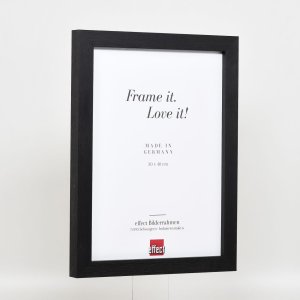 Effect houten fotolijst profiel 52 zwart 70x70 cm Normaal glas