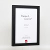 Effect houten fotolijst profiel 52 zwart 70x70 cm Normaal glas