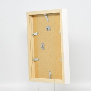 Effect houten fotolijst profiel 55 wit 27x48 cm normaal glas