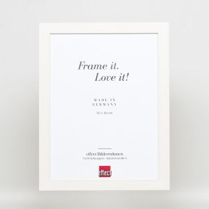 Effect houten fotolijst profiel 55 wit 27x48 cm normaal glas