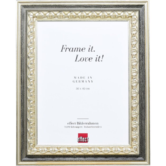 Effect Houten Fotolijst Profil 80 Zilver 70x70 cm Klarglas