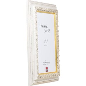 effect Holz-Bilderrahmen Profil 80 witte fotolijst 70x70 cm met helder glas