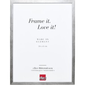 Effect Holzrahmen Profil Top S silber 29,7x42 cm Normalglas