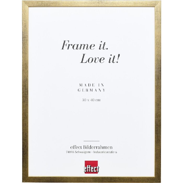 Effect Holzrahmen Profil Top S goud 40x40 cm wandhanger met normaal glas