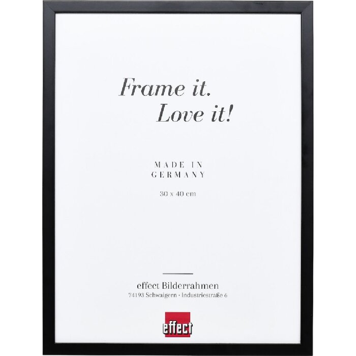 Effect Holzrahmen Profil Top S zwart 42x59,4 cm met normaalglas