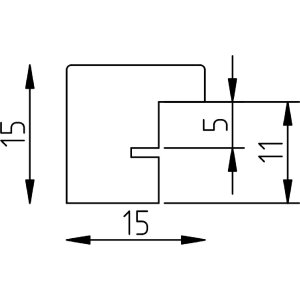 Effect Holzrahmen Profil Top S dennegroen 50x60 cm met normaalglas