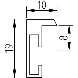 Effect A1 Brandveilig Alu-Ramen Serie 2 Grijze Geborsteld 60x80 cm Klarglas