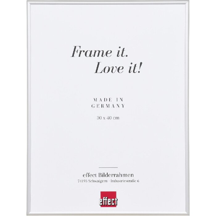 Effect Aluminium-lijst Serie 1 zilver 40x60 cm met helder glas, brandwerend B1